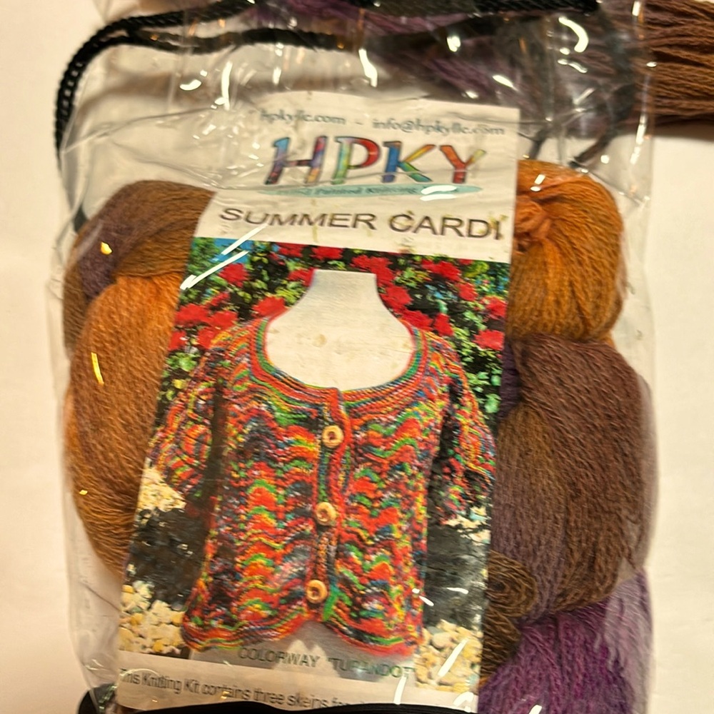 NWT HPKY “Summer Cardi” Knitting Kit
